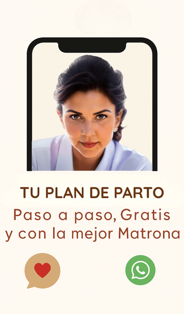 Imagen vertical con un móvil donde se puede insertar el vídeo explicativo del plan de parto impartido por Maite Navarro, matrona